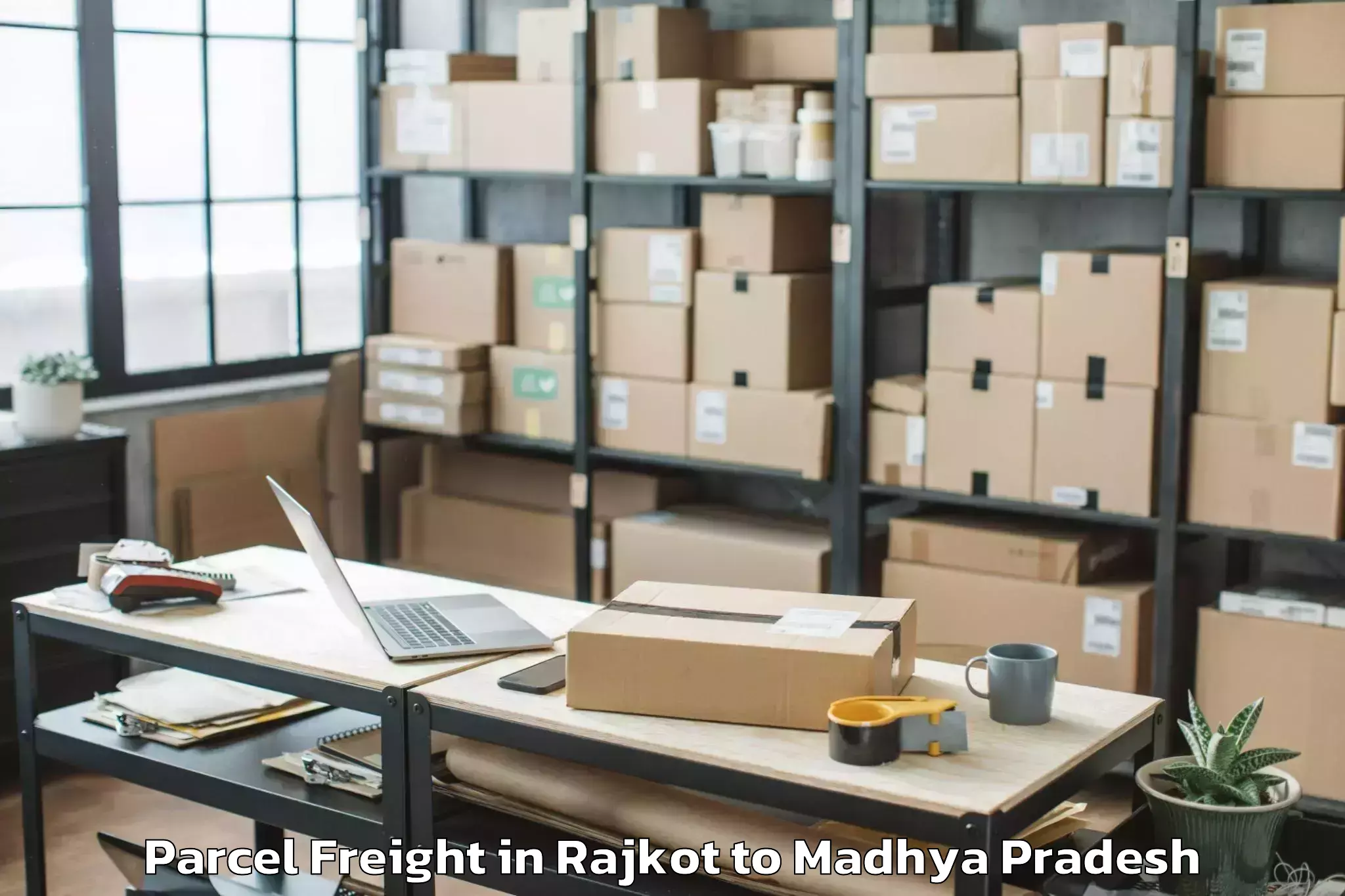 Hassle-Free Rajkot to Bamor Kalan Parcel Freight